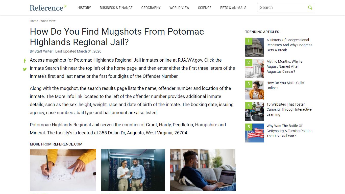 How Do You Find Mugshots From Potomac Highlands Regional Jail?